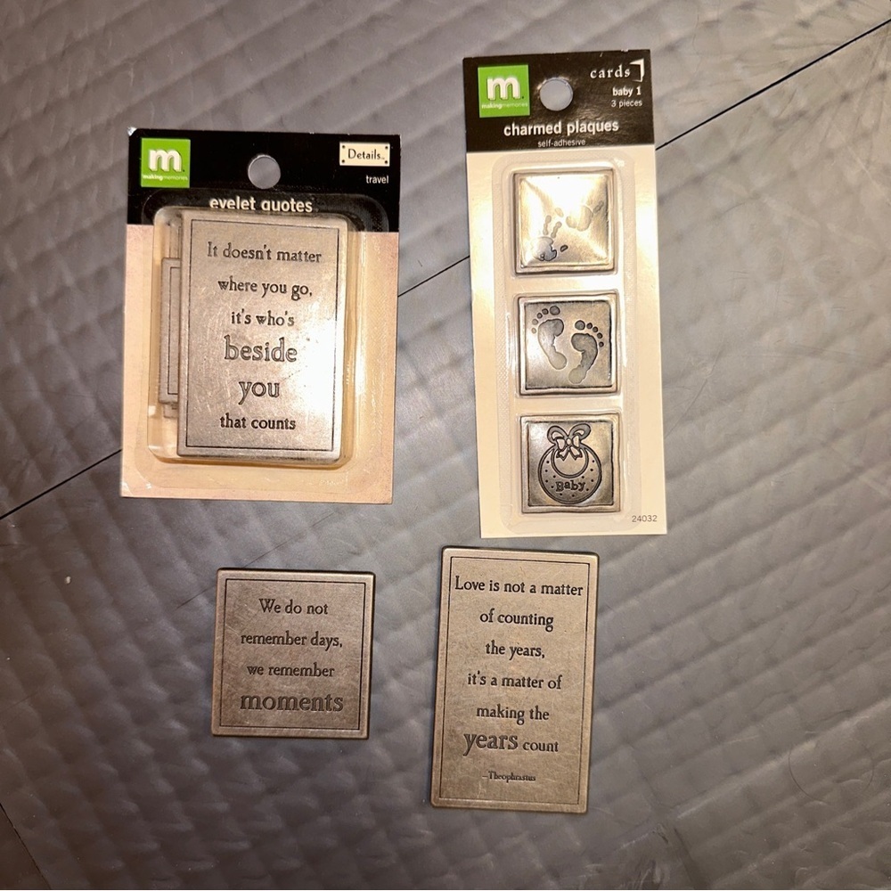 MAKING MEMORIES EYELET QUOTES TRAVEL